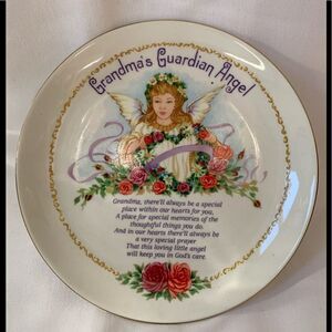 Vintage Heirloom Editions Grandma’s Guardian Angel Collector Plate